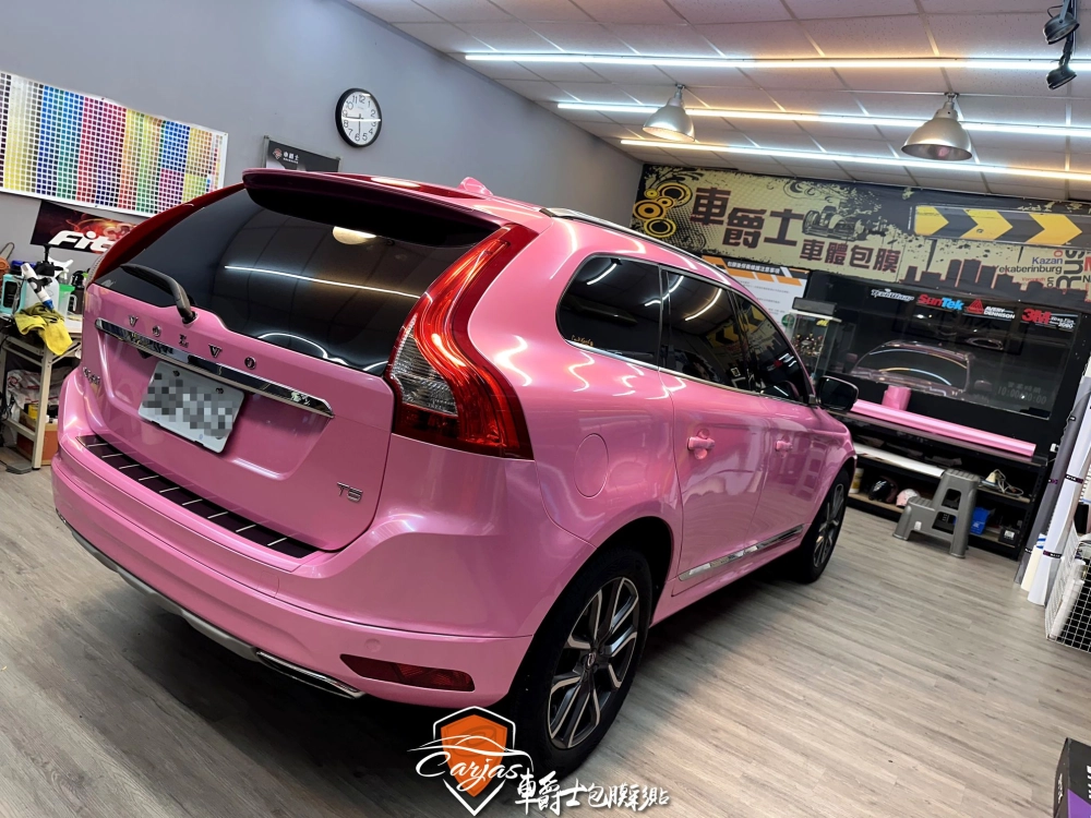 VOLVO XC60 貝殼金屬粉全車改色包膜