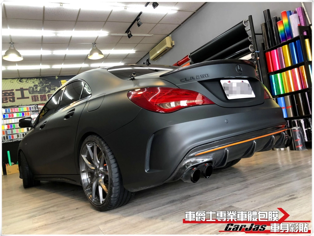 BENZ CLA250 全車3M消光黑改包膜