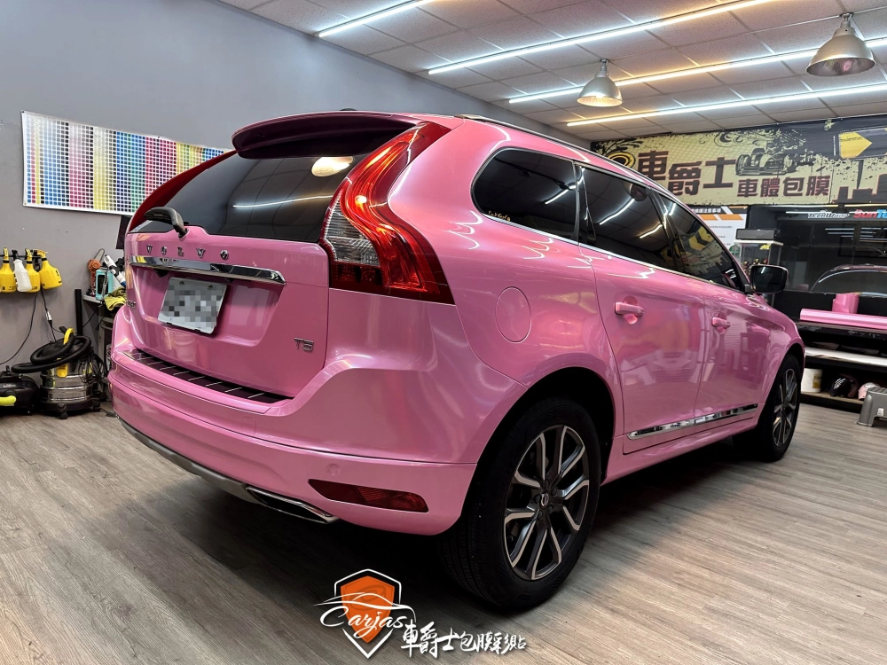 VOLVO XC60 貝殼金屬粉全車改色包膜