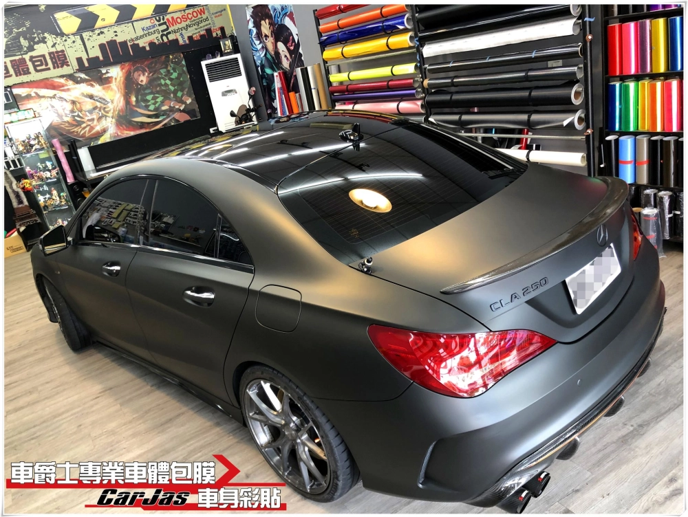 BENZ CLA250 全車3M消光黑改包膜