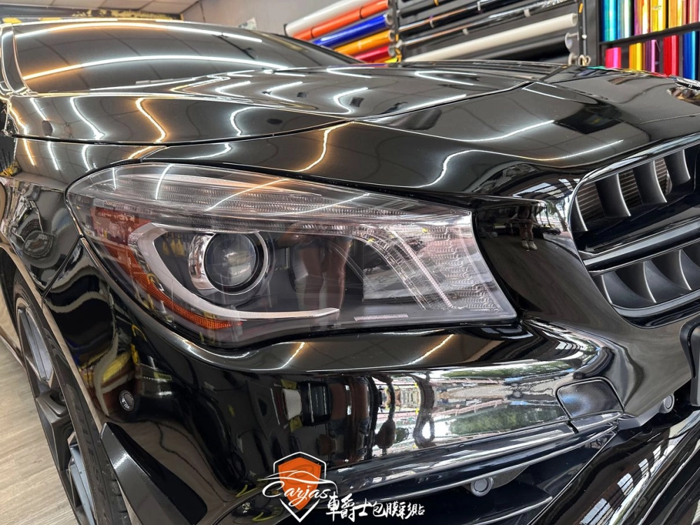 BENZ CLA 大燈淺黑、尾燈深黑燻黑自體修復犀牛皮保護包膜
