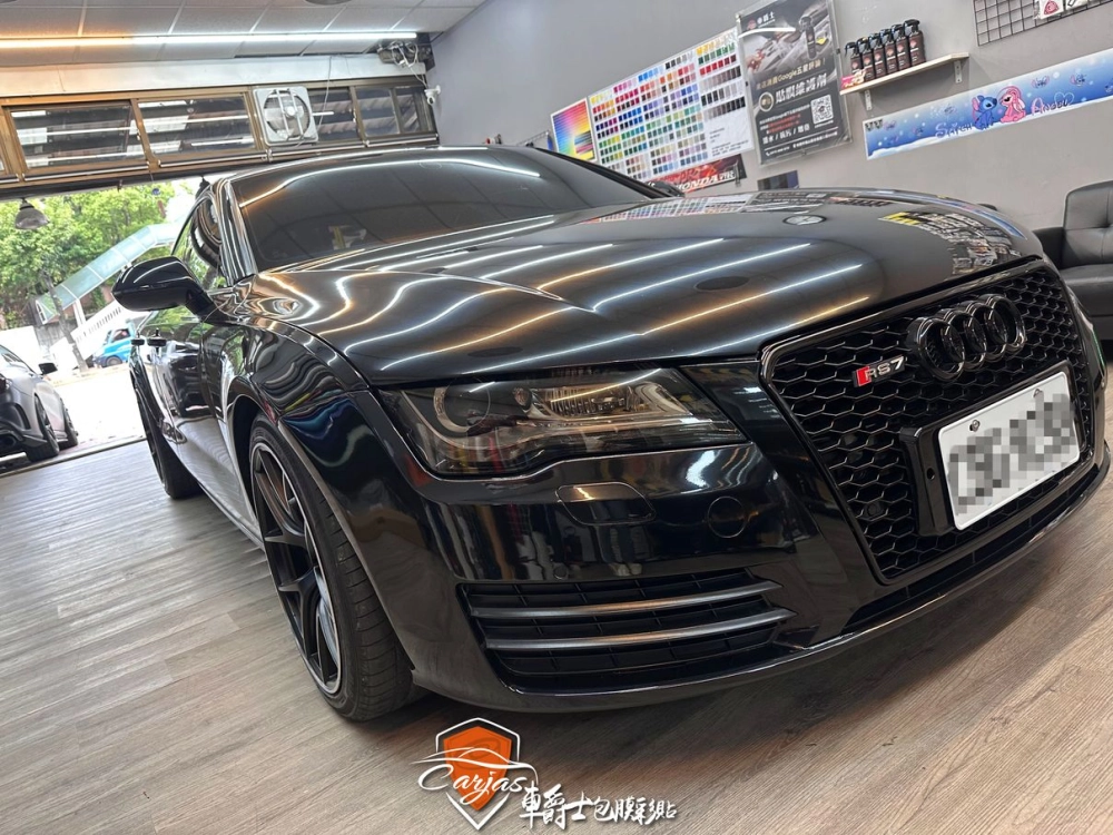 AUDI A7 大燈、尾燈茶色燻黑自體修復犀牛皮保護包膜