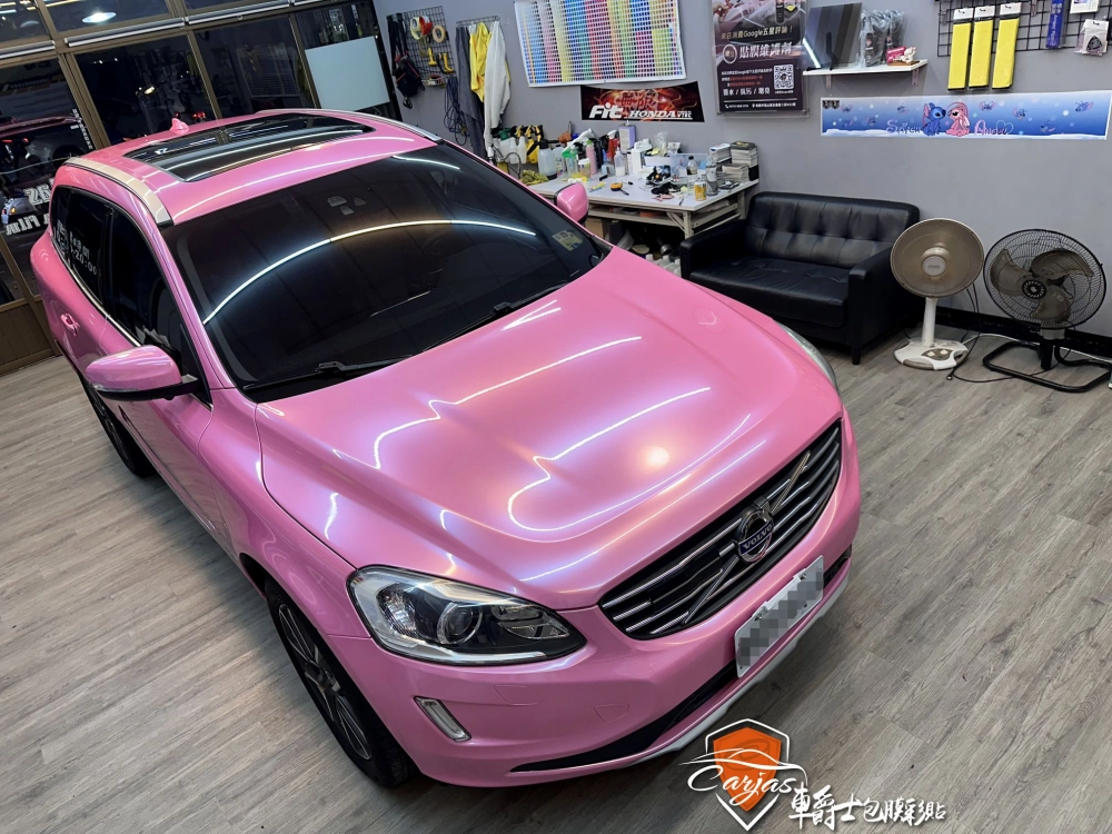 VOLVO XC60 貝殼金屬粉全車改色包膜