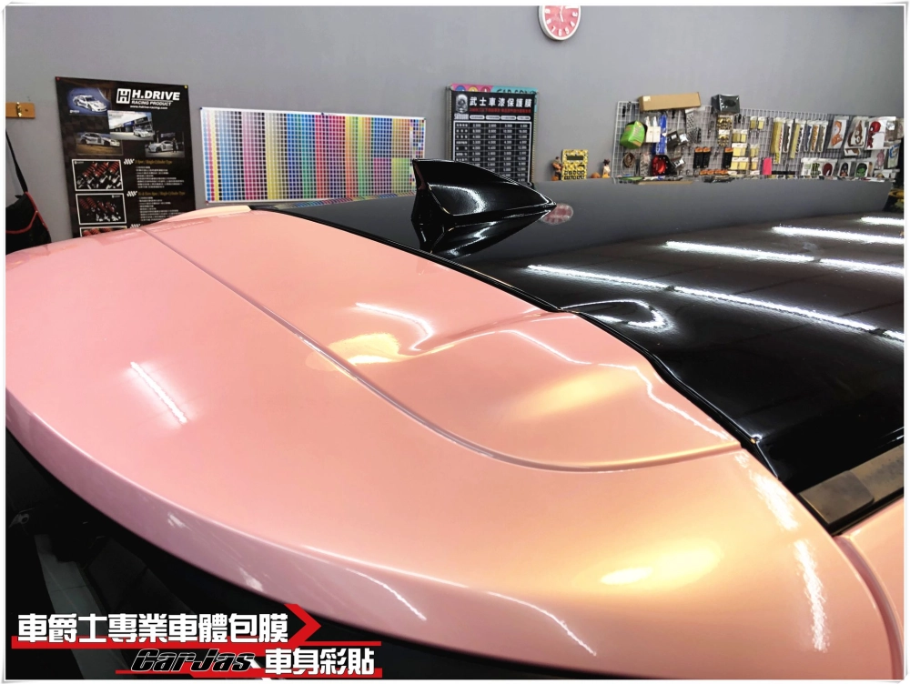 MAZDA CX-9 全車櫻花粉/高亮黑改色包膜