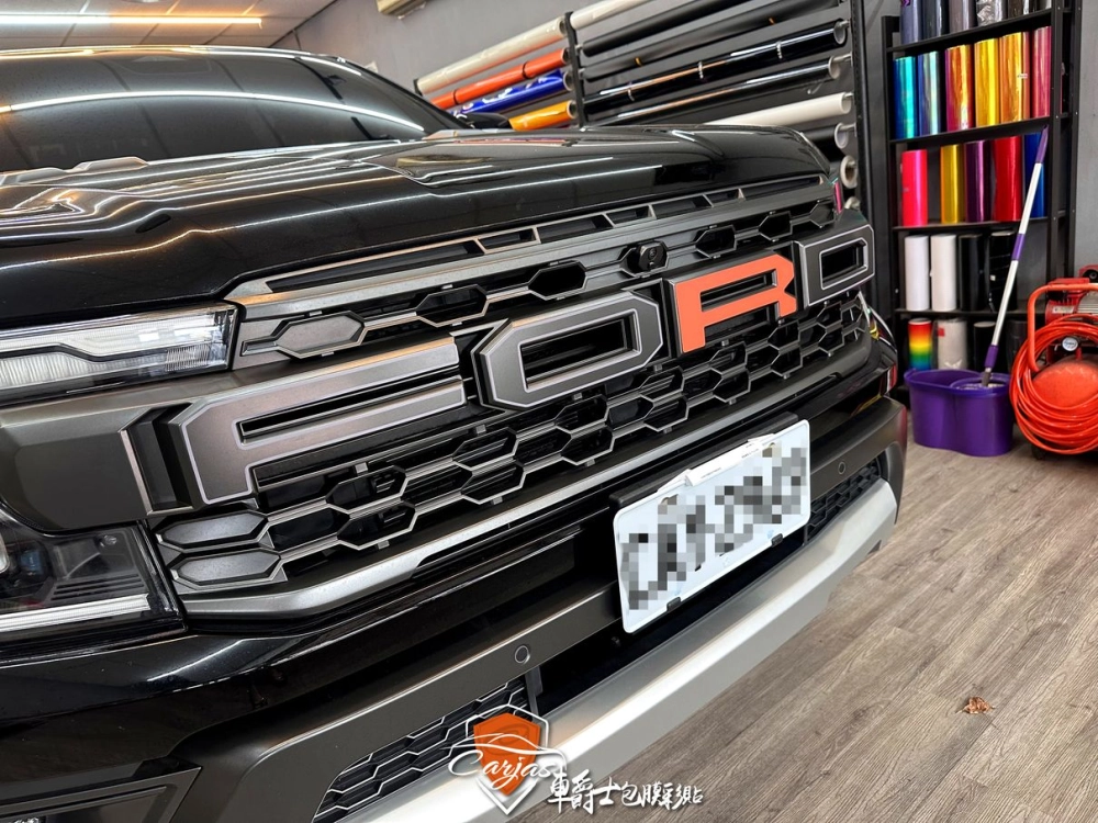 FORD RAPTOR 客製化暴龍車身彩貼、車標改色貼膜