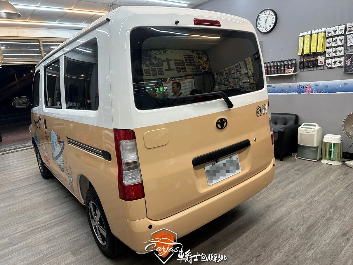 TOYOTA TOWN ACE 磚星球企業形象車體廣告車身彩貼
