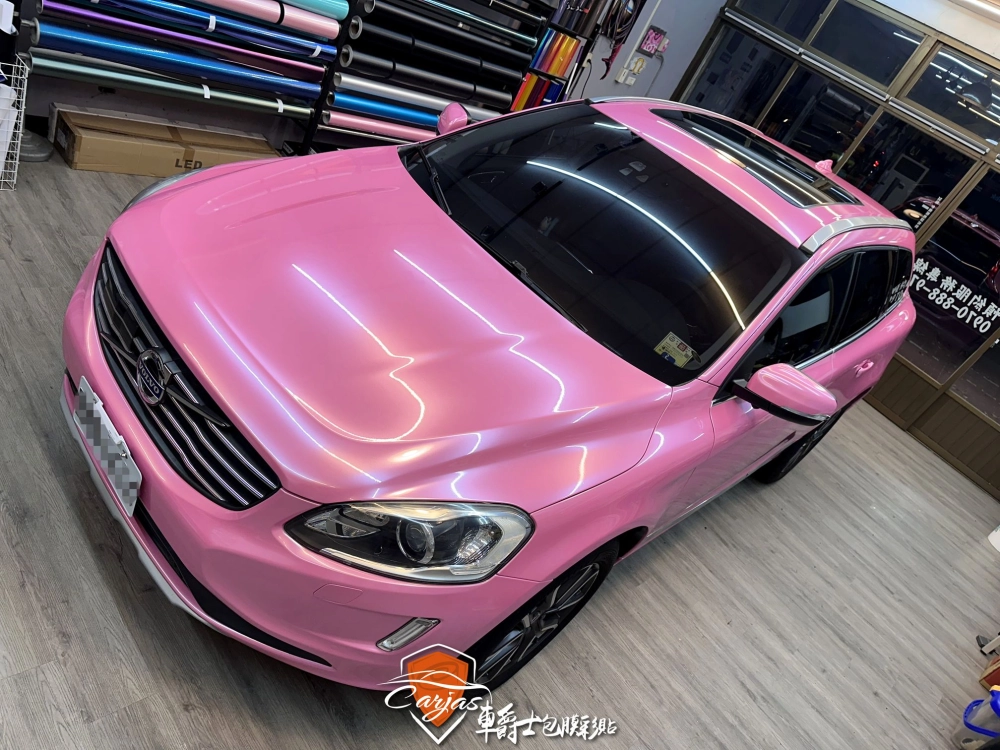 VOLVO XC60 貝殼金屬粉全車改色包膜