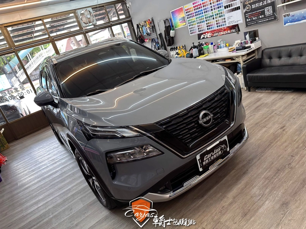 NISSAN X-TRAIL 引擎蓋、車燈、門檻 TPU自體修復透明犀牛皮保護膜