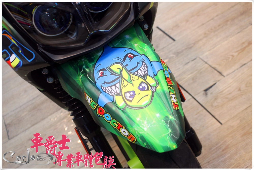 YAMAHA BWS-R 客製化Rossi 46車身彩貼