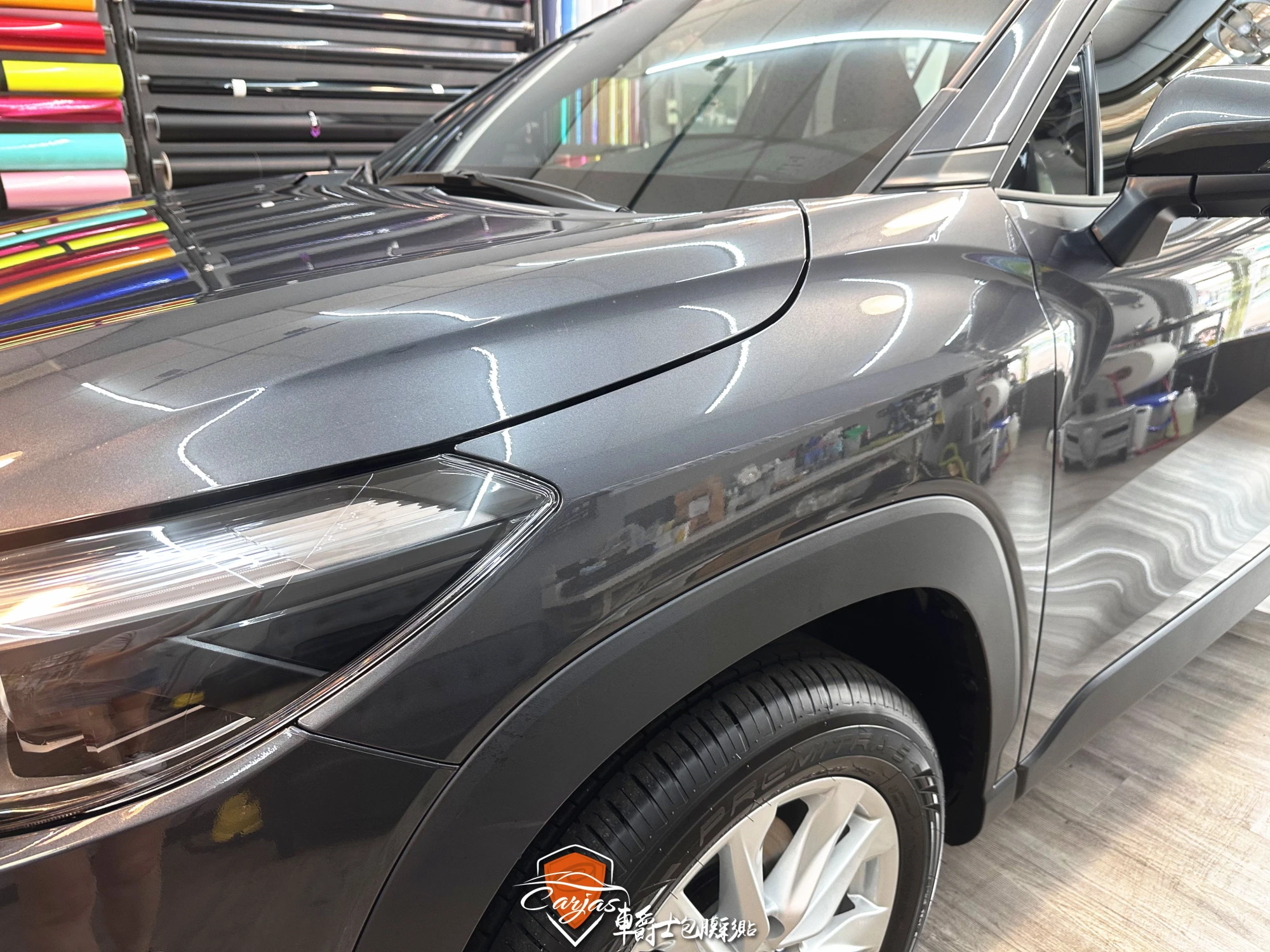 TOYOTA COROLLA CROSS 引擎蓋、大燈、前葉子板及後視鏡 TPU自體修復透明犀牛皮保護膜&車身鍍膜