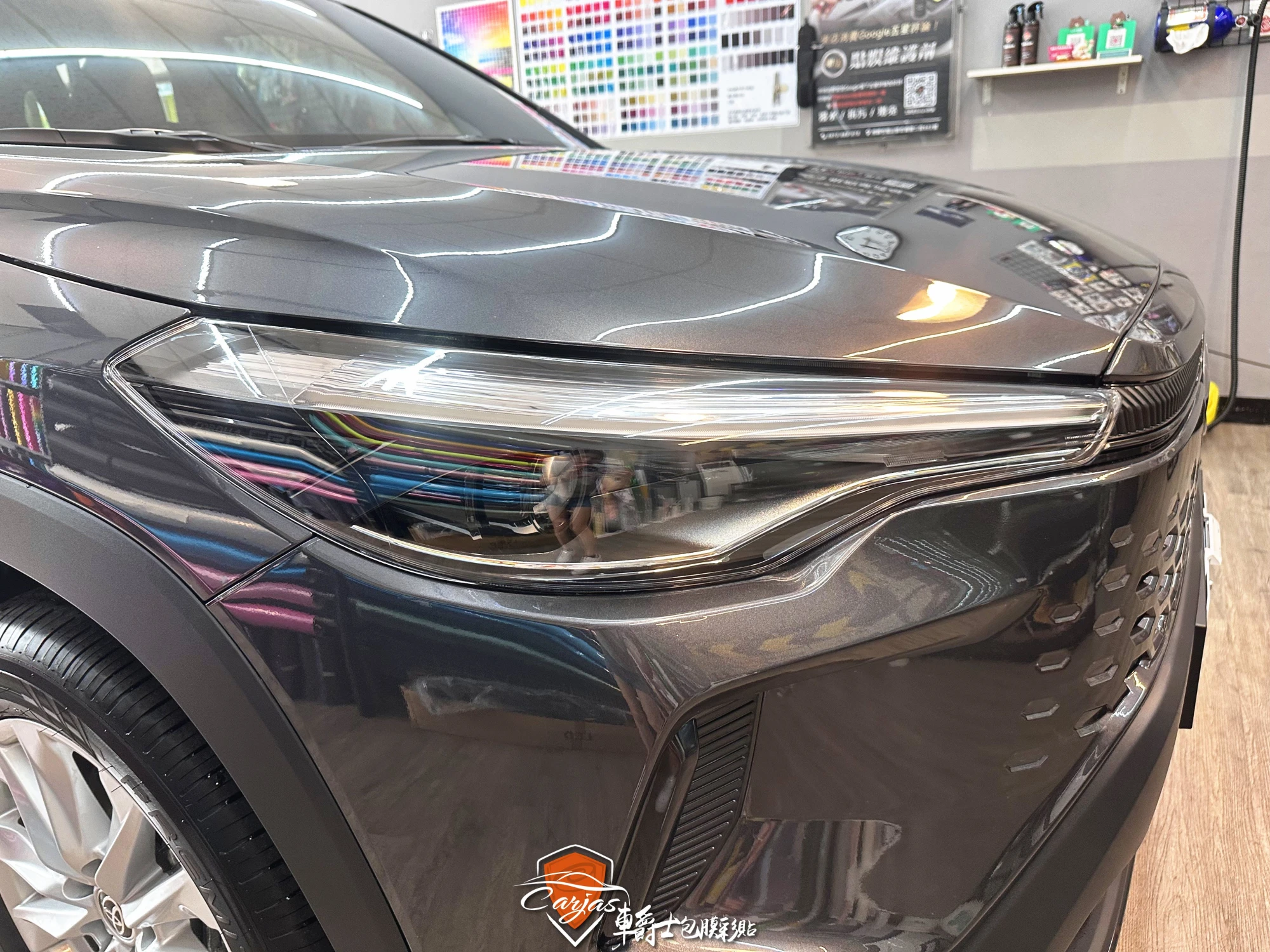 TOYOTA COROLLA CROSS 引擎蓋、大燈、前葉子板及後視鏡 TPU自體修復透明犀牛皮保護膜&車身鍍膜