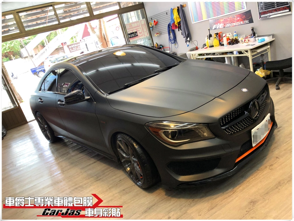 BENZ CLA250 全車3M消光黑改包膜