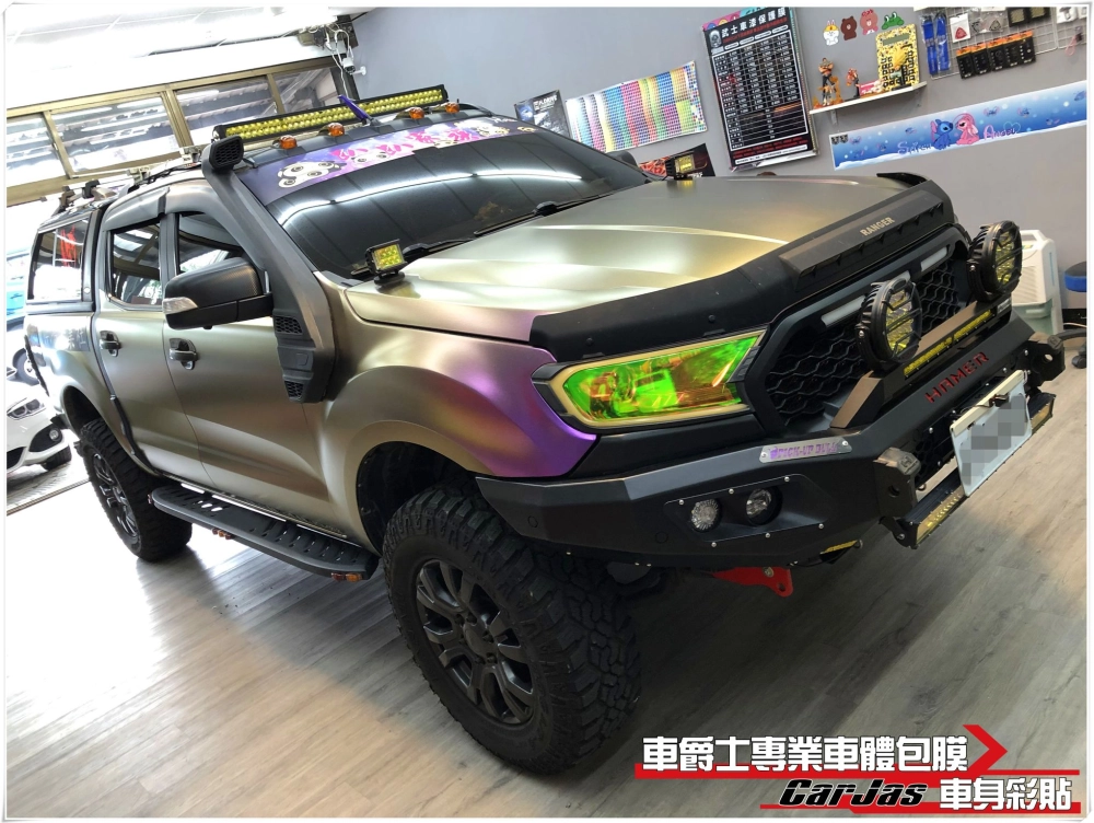 FORD RANGER皮卡 全車奢華變色改色包膜