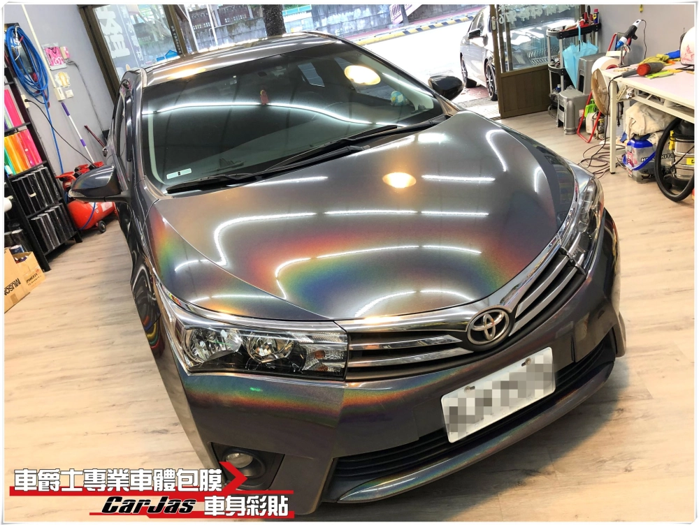 TOYOTA ALTIS 全車絲綢灰改色包膜