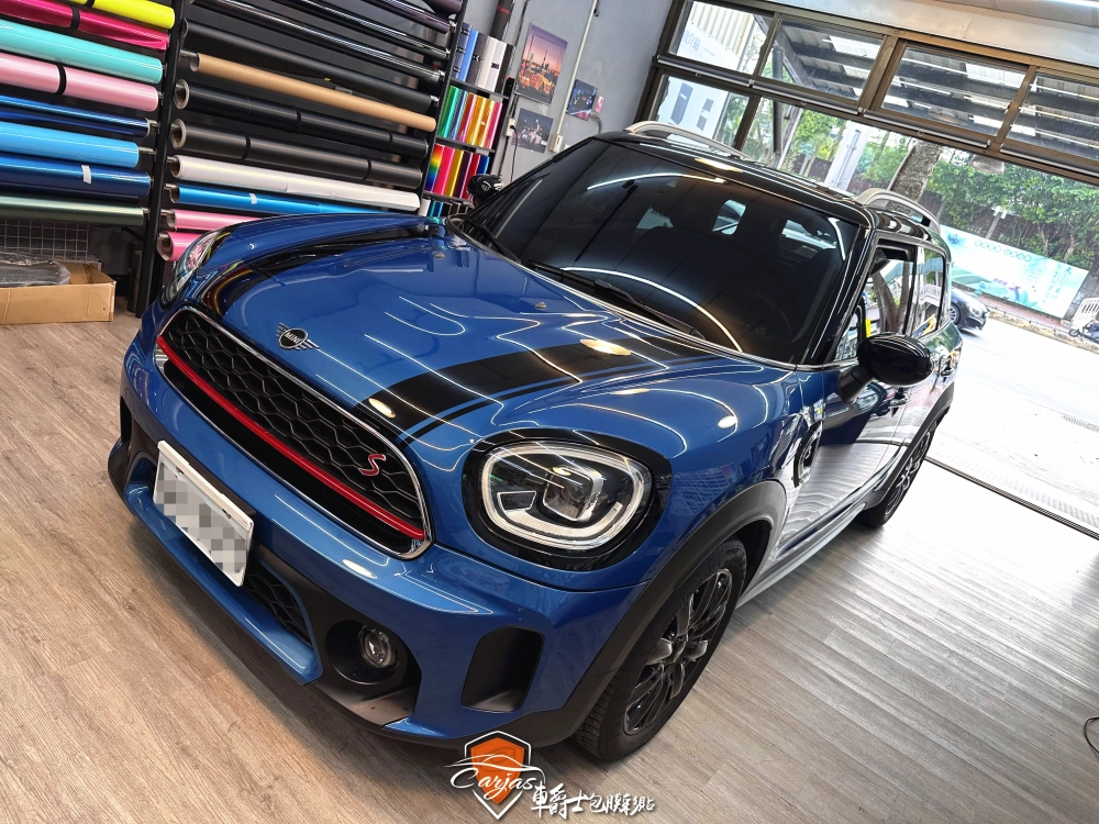 MINI COUNTRYMAN 客製化引擎蓋、後廂蓋運動線條車身彩貼