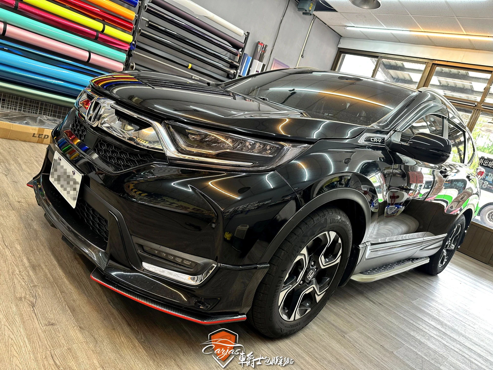 HONDA CR-V 大燈微燻黑改色包膜