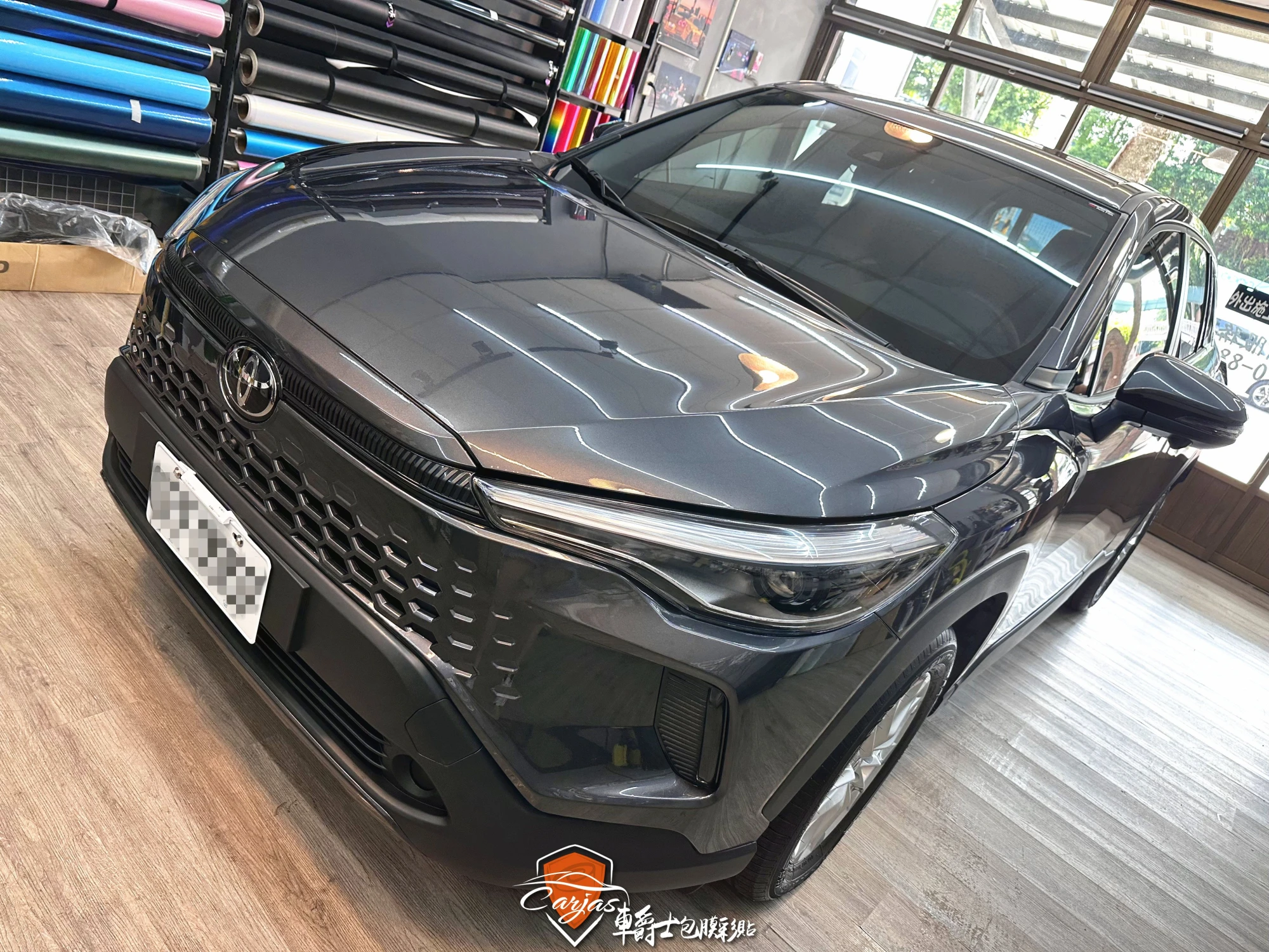 TOYOTA COROLLA CROSS 引擎蓋、大燈、前葉子板及後視鏡 TPU自體修復透明犀牛皮保護膜&車身鍍膜