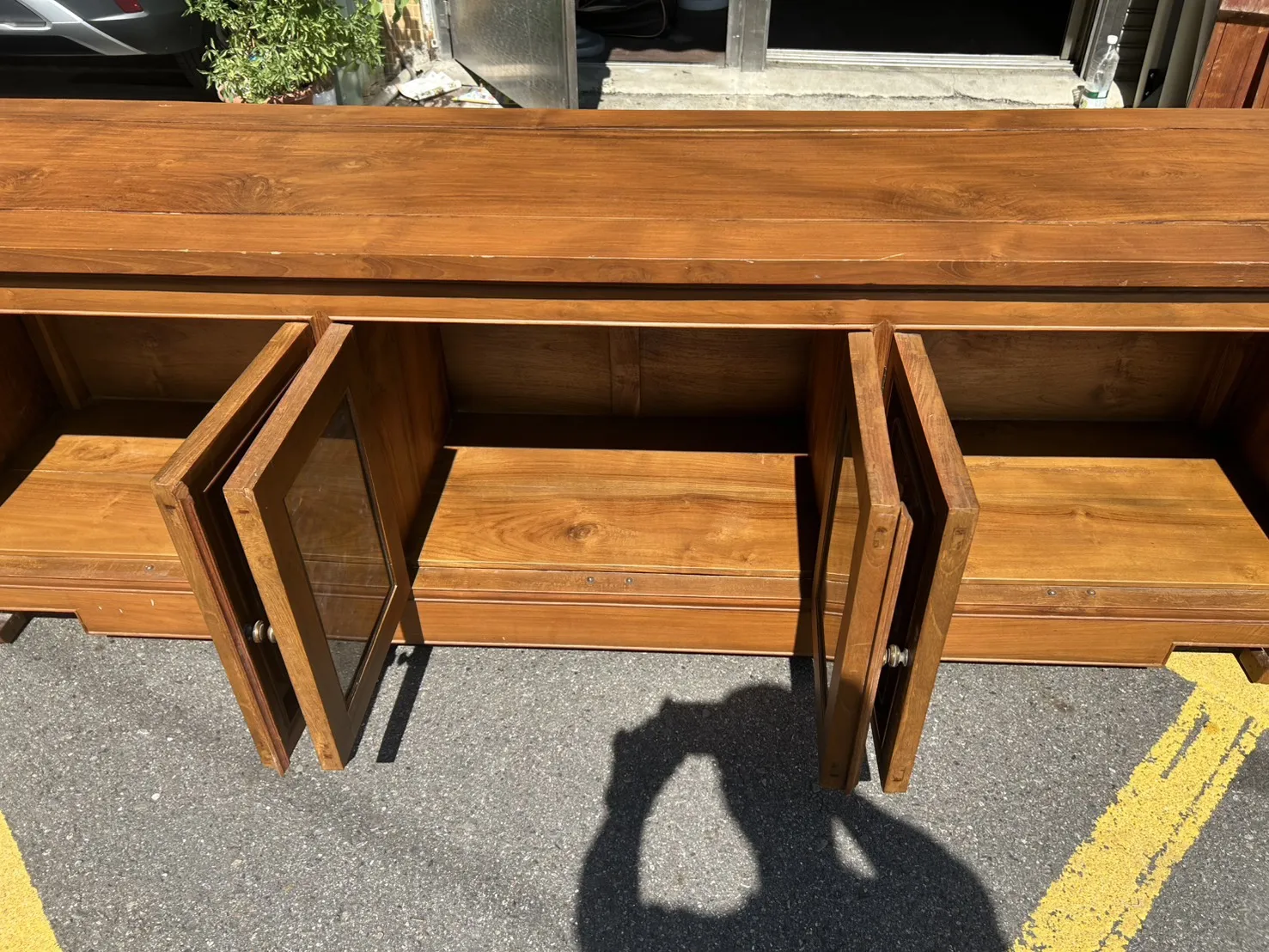 柚木電視櫃＄12800