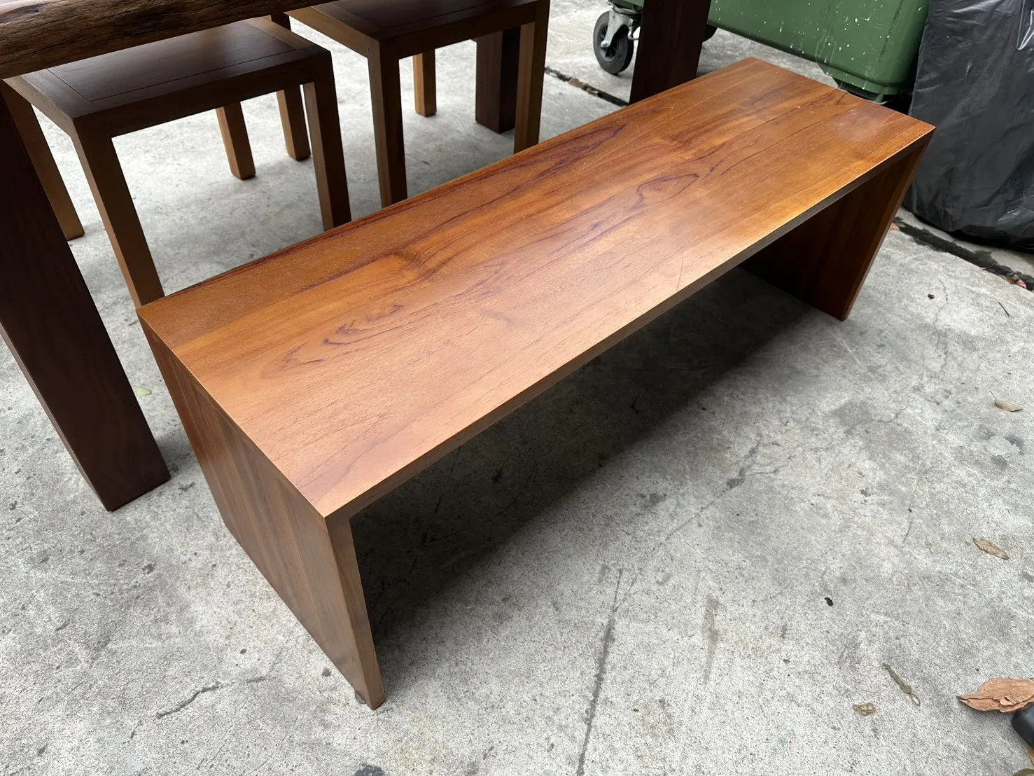 原木餐桌椅＄16800