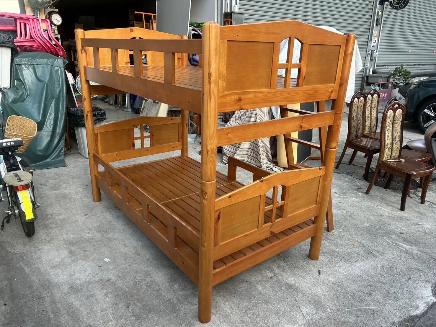 實木3.5呎上下舖＄6800