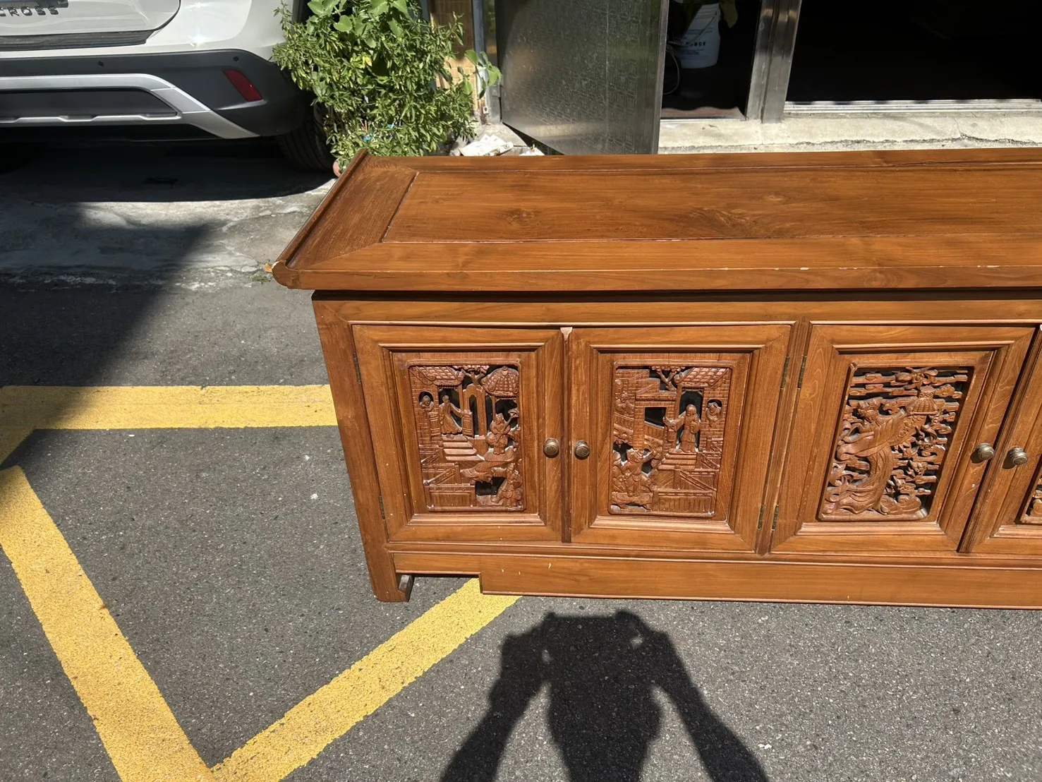 柚木電視櫃＄12800