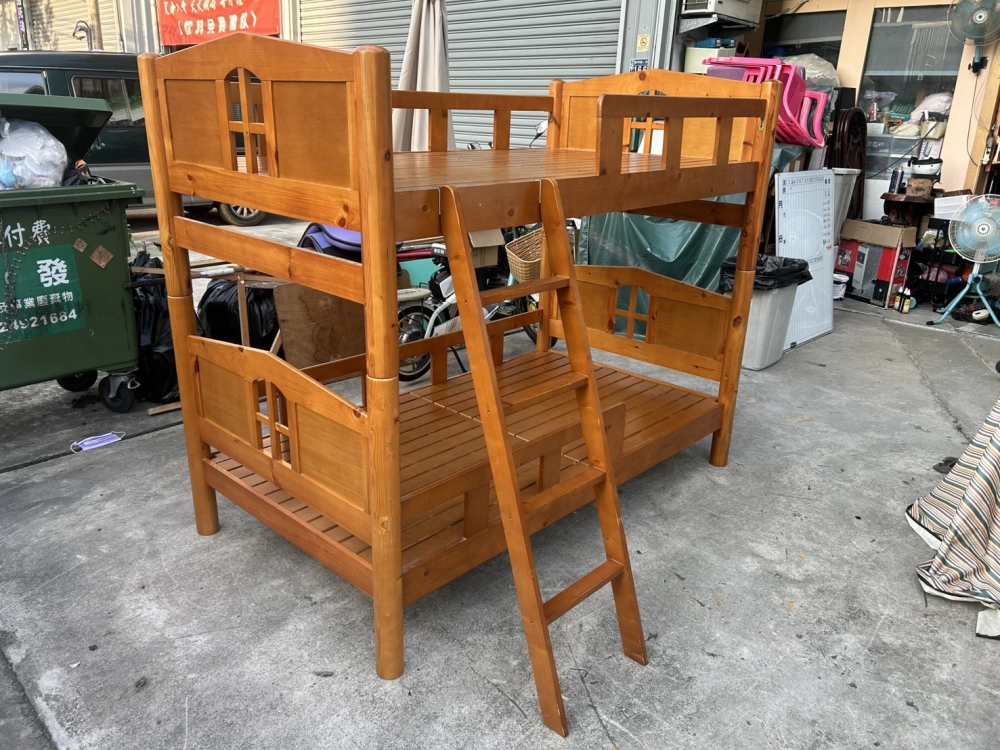 實木3.5呎上下舖＄6800