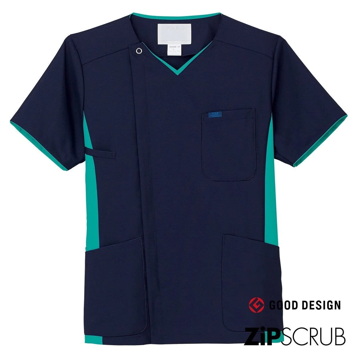 7025SC 男款前拉鍊刷手服
