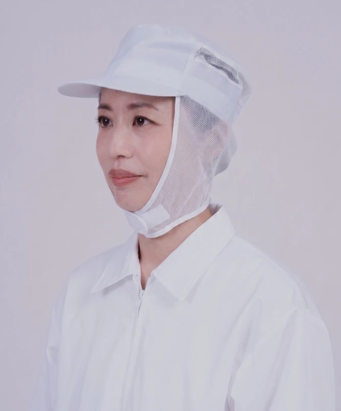 食品帽 #20 網帽-全包式-頭頂透氣網