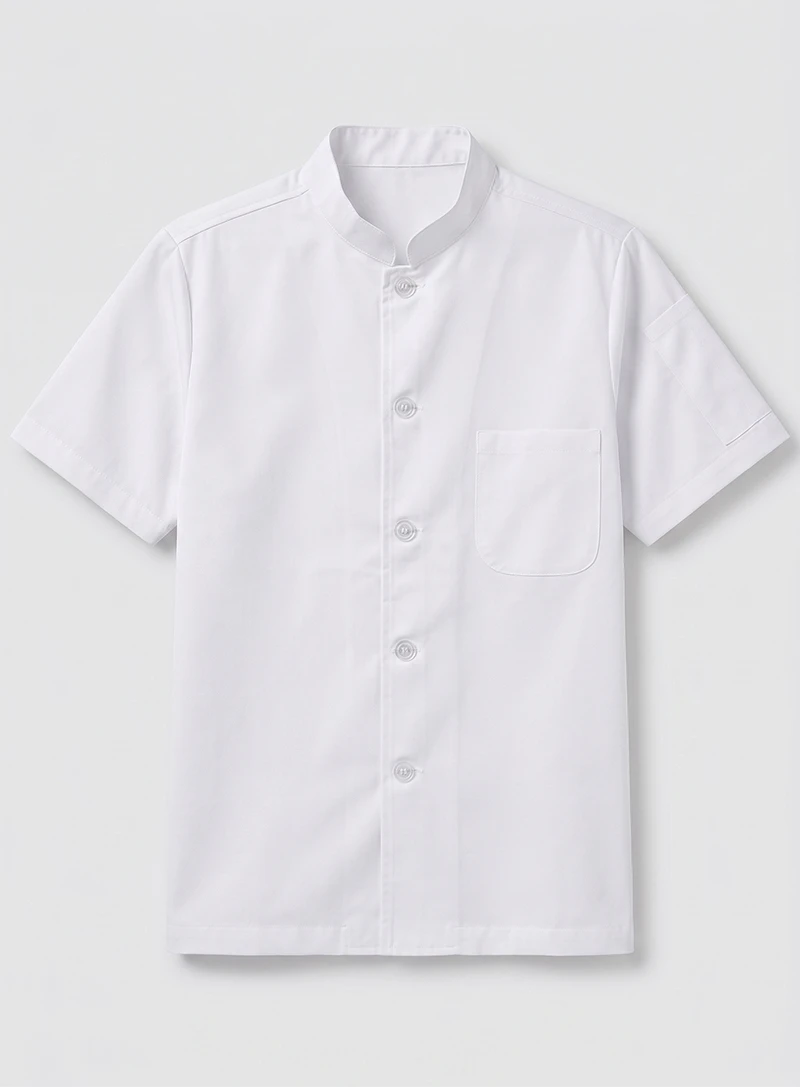 廚師服-單排扣 短袖 薄款