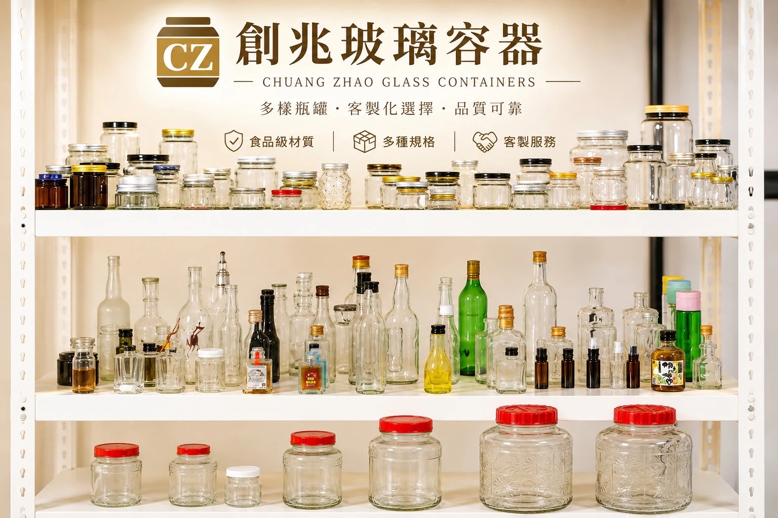 苗栗、竹北食品玻璃瓶罐怎麼選？果醬罐、飲料瓶、酒瓶、油品瓶一次看