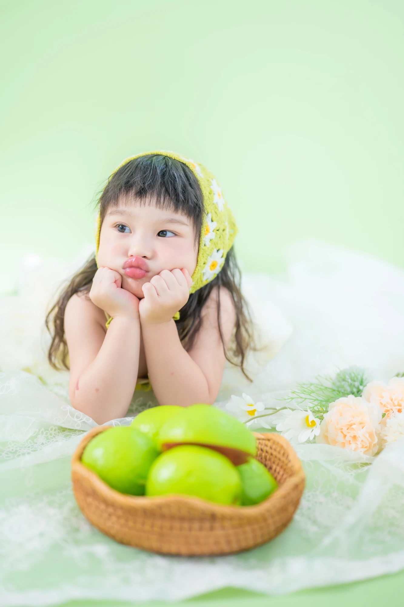 青蘋果綠雲朵