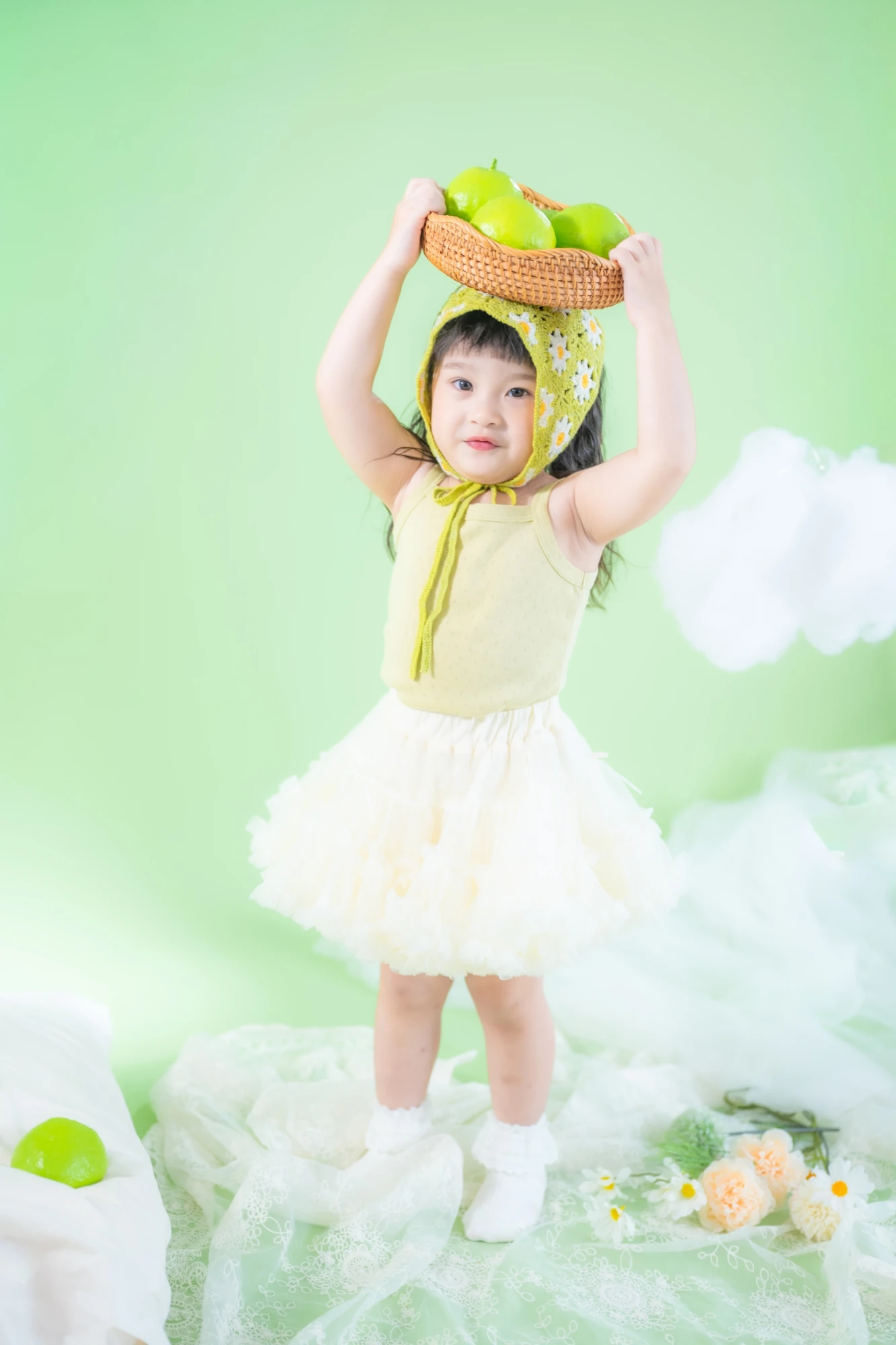 青蘋果綠雲朵