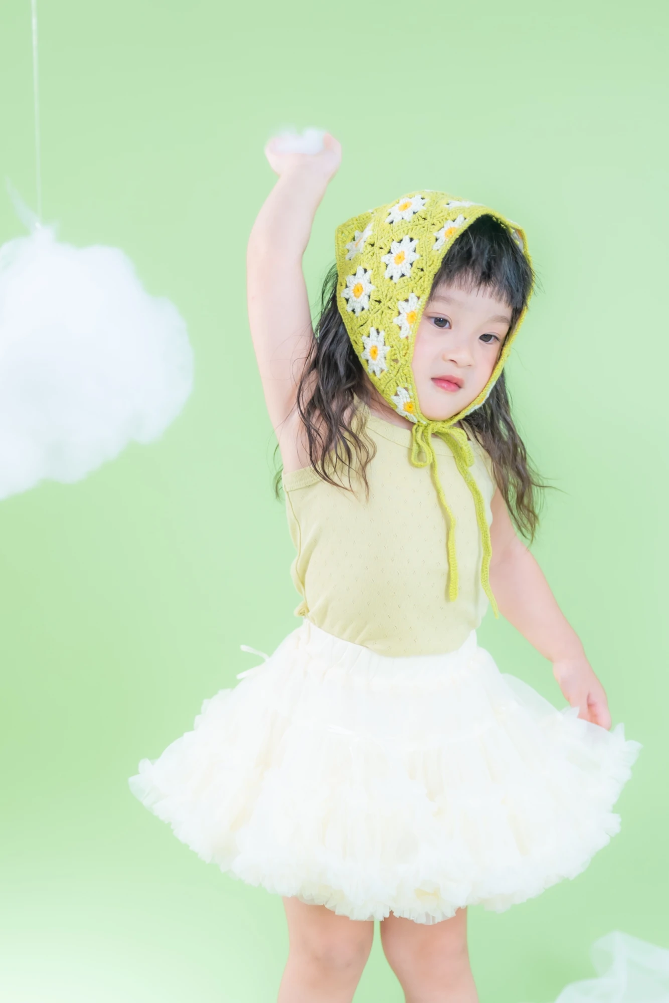 青蘋果綠雲朵