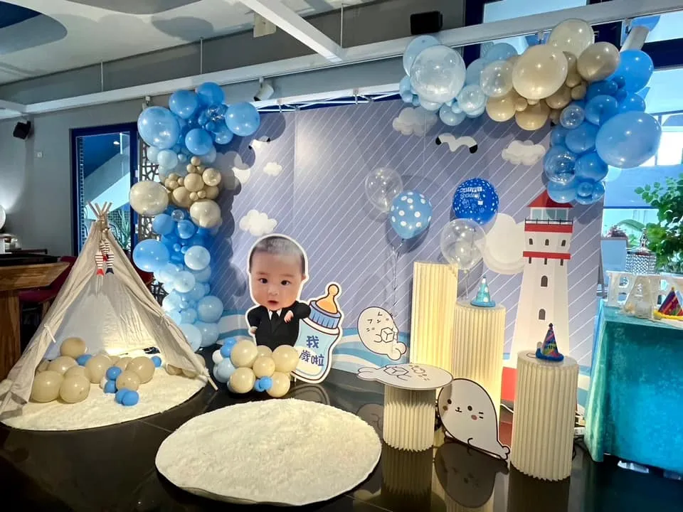 寶貝一歲生日抓周派對