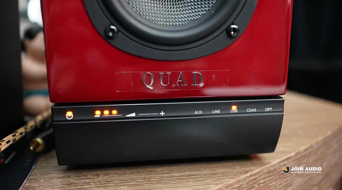 英國 Quad 9AS (鋼烤紅) 主動式書架喇叭