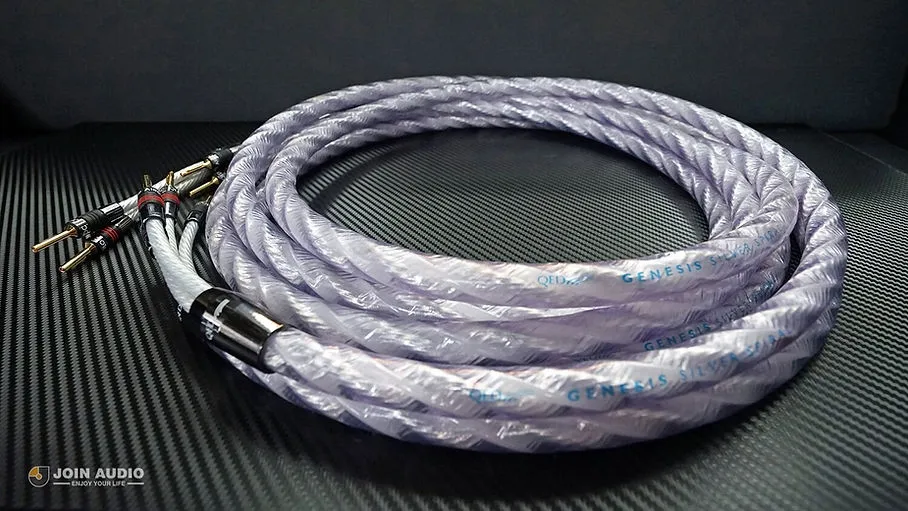 英國 QED Signature Genesis Silver Spiral 3m 香蕉插喇叭線
