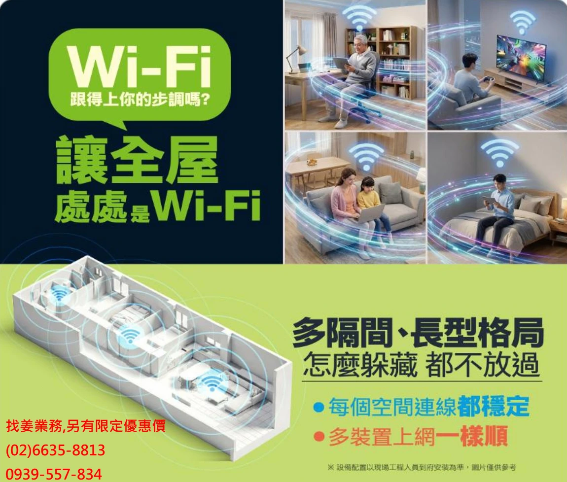 讓全屋處處是Wi-Fi