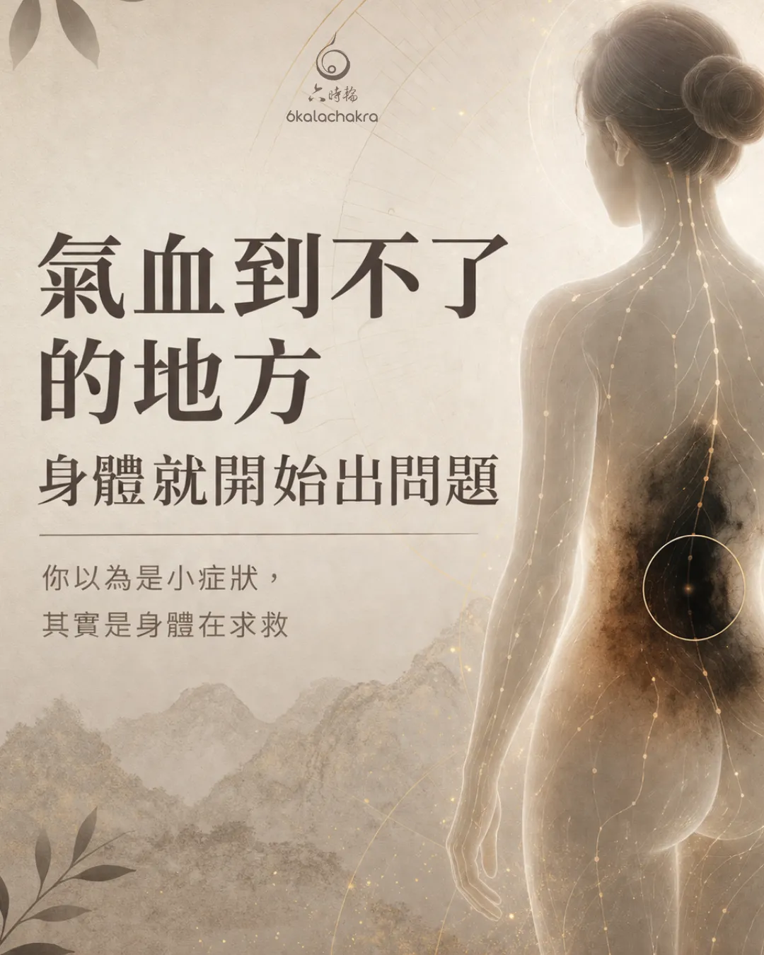 六時輪東方養生：氣血到不了的地方，身體就開始出問題。解析氣血卡關與身體求救訊號。