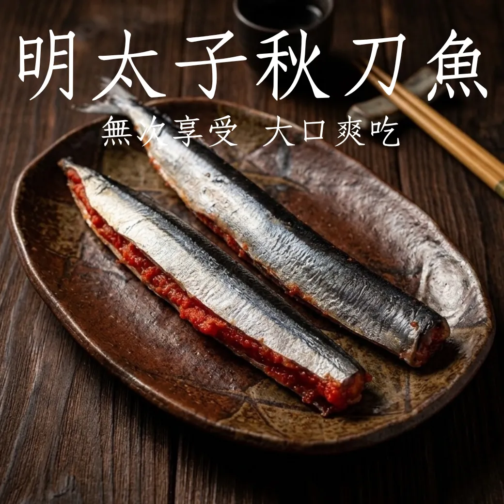 明太子秋刀魚 無刺享受 燒烤 乾煎 5隻1盒