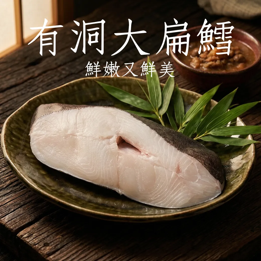 格陵蘭扁鱈 鮮嫩可口 家常菜必備 大塊有肚洞