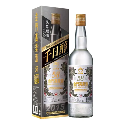 金門酒廠58度千日醇-萬象煙燻(2015年裝瓶)高粱酒