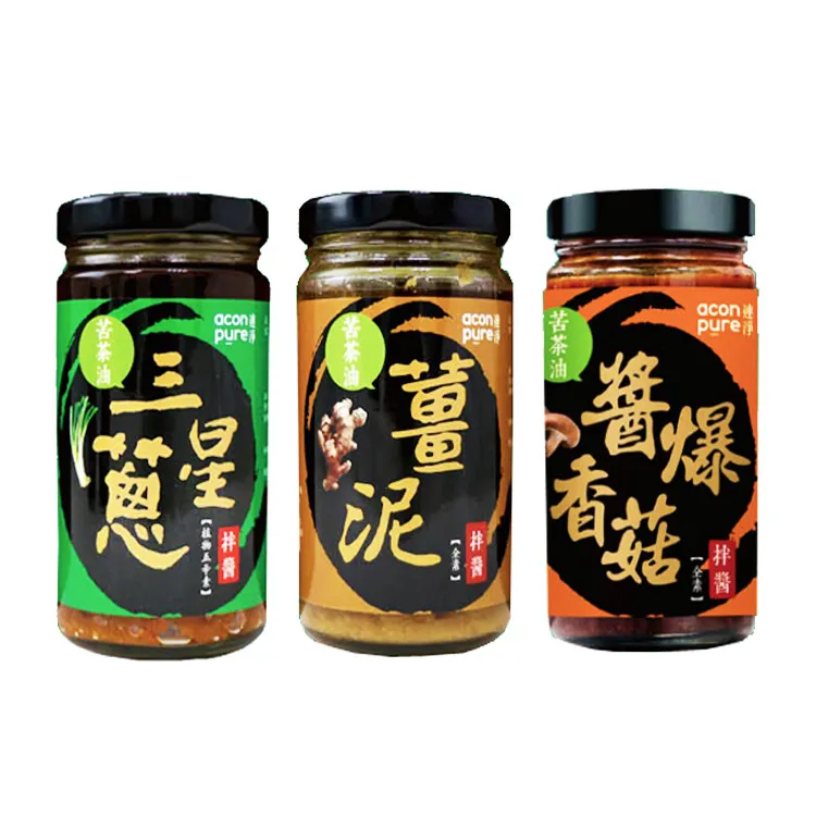苦茶油素食拌醬(薑泥拌醬/醬爆香菇拌醬/三星蔥拌醬3口味任選) 連淨 