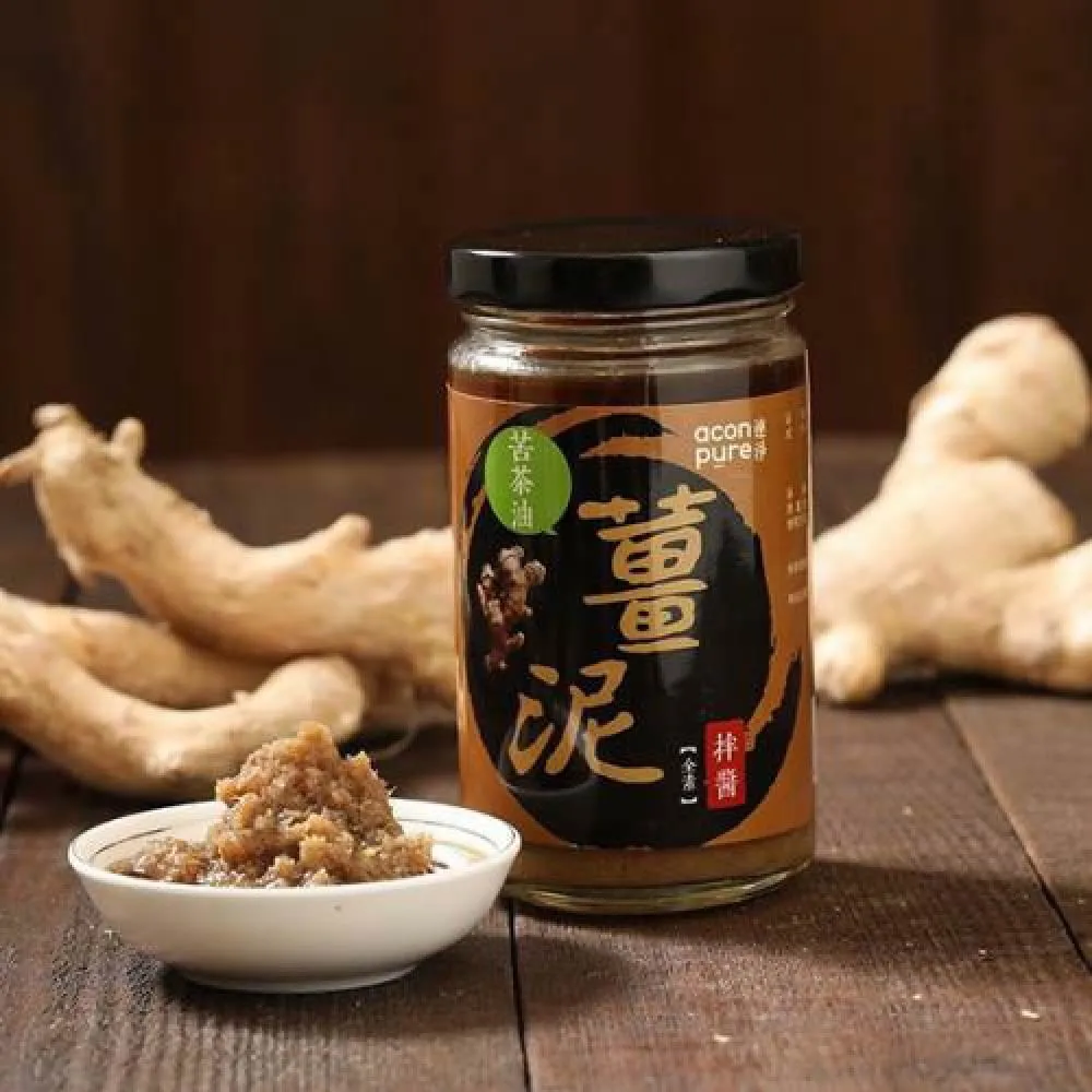 連淨苦茶油拌醬3入禮盒(薑泥/醬爆香菇/三星蔥任選x3)(素食禮盒 )【免運組】