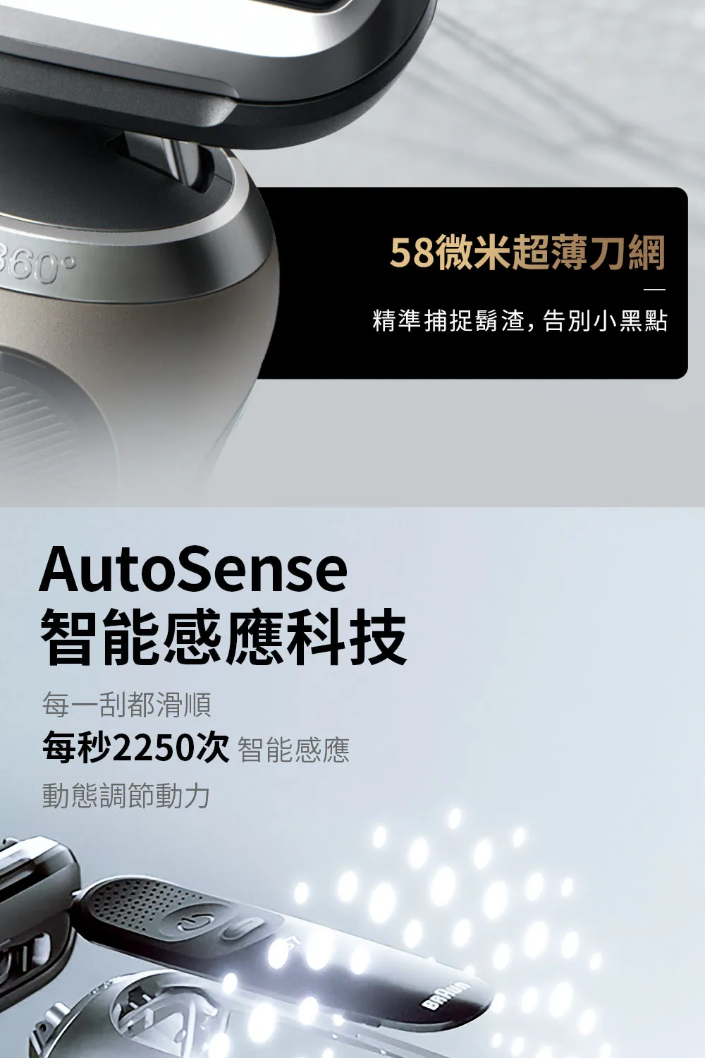 BRAUN 72-C7650cc 7系Pro暢型貼面電鬍刀