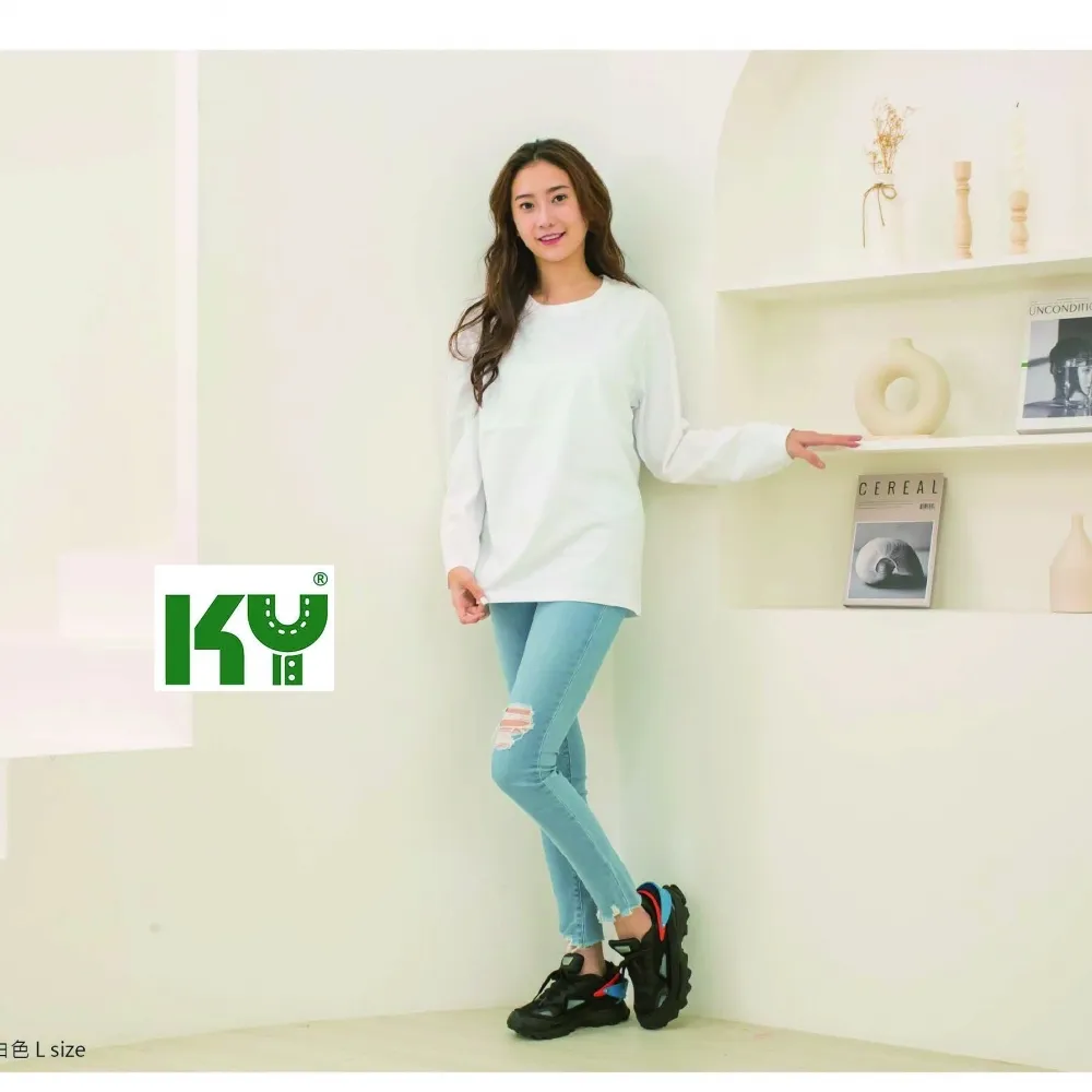 KY T-L28 亞規精梳棉精品中性長袖T恤