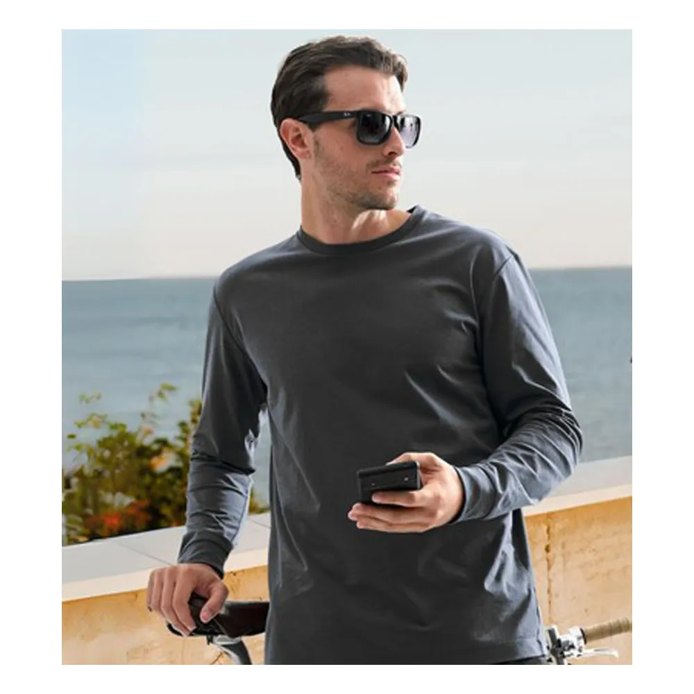 AG-L210賽洛紡重磅精梳棉長袖T恤