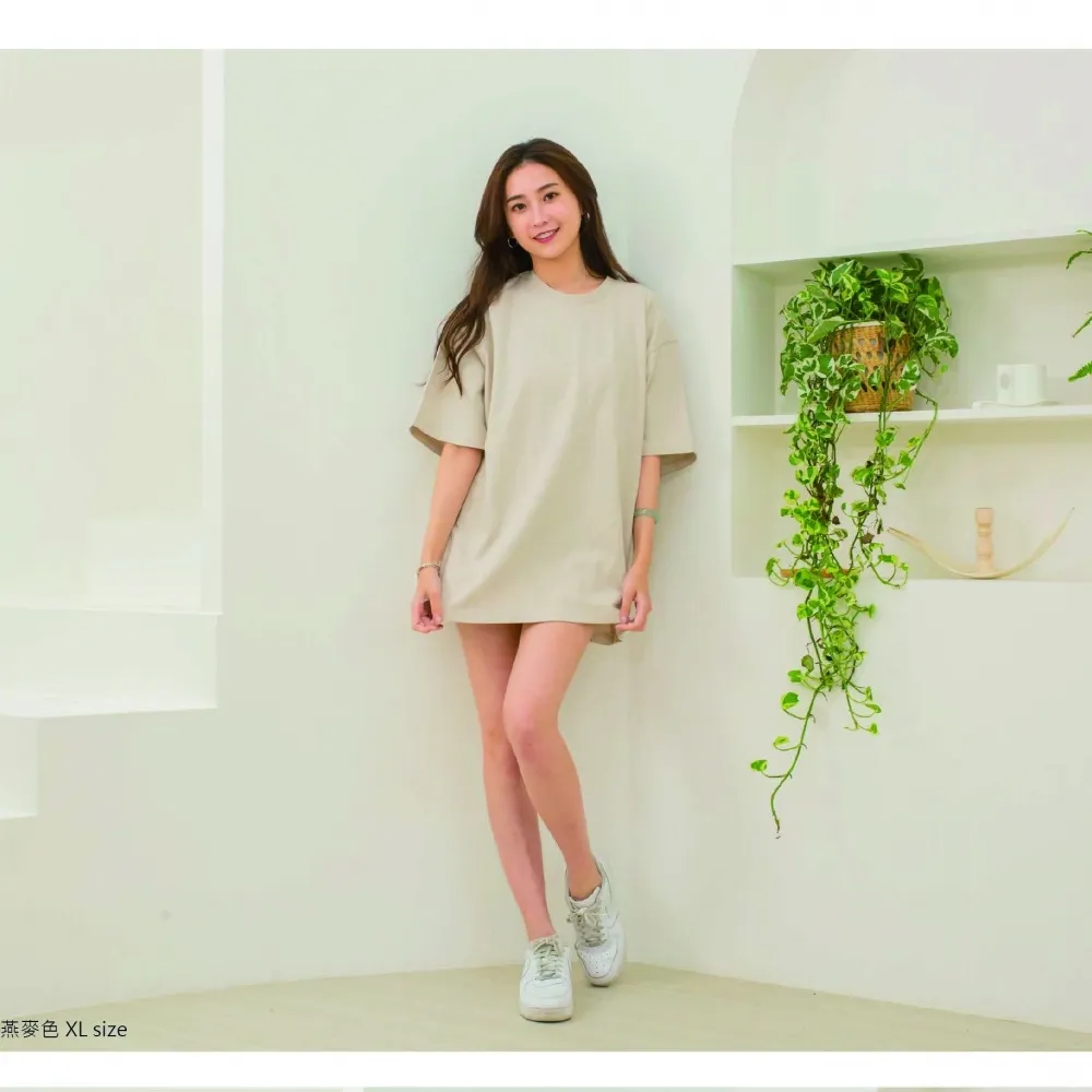 ARRIVE GUIDE AG28000 280克21支雙紗緊密賽洛紡重磅落肩精梳棉T恤