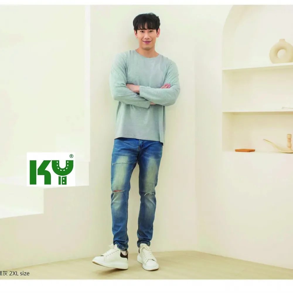 KY T-L28 亞規精梳棉精品中性長袖T恤