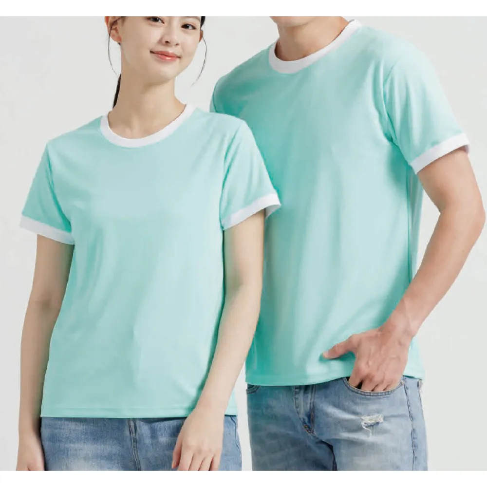 MECH T12吸濕排汗圓領短袖配色T恤