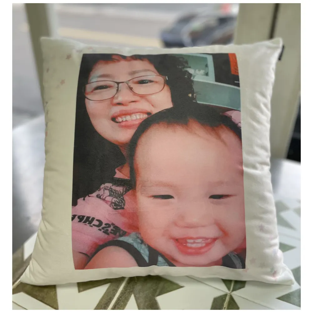 短絨毛抱枕40cmX40cm默認雙面印製